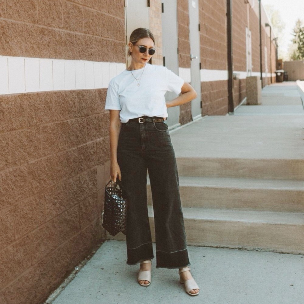 rachel comey legion wide black, size 6 taken in to fit a 26” waist